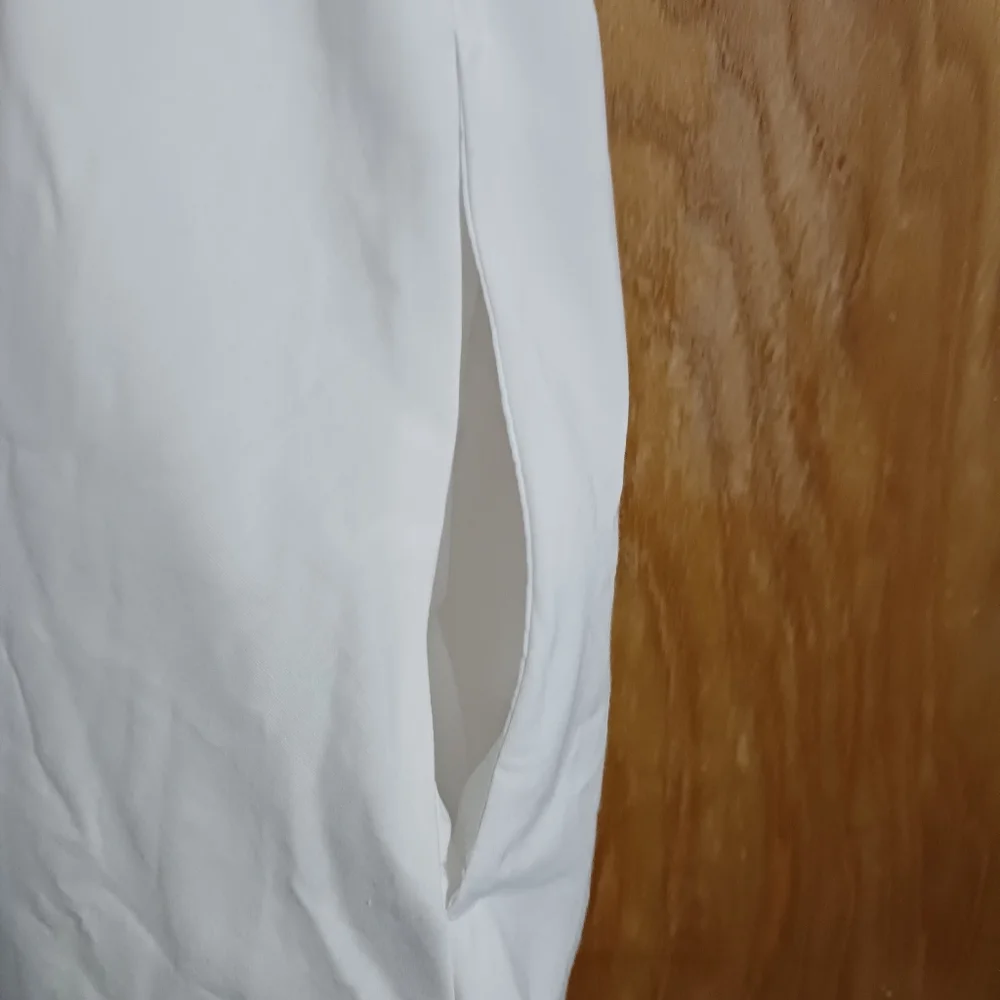 Abercrombie & Fitch White Cotton  Mini Dress Puff Sleeves Size XSP - Picture 5 of 8